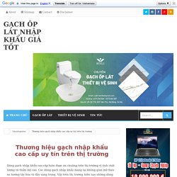 Thương hiệu gạch nhập khẩu cao cấp uy tín trên thị trường - Gạch ốp lát nhập khẩu giá tốt