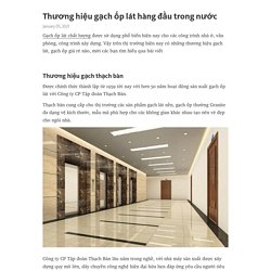 Thương hiệu gạch ốp lát hàng đầu trong nước – Telegraph