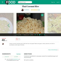 Thai Coconut Rice Recipe
