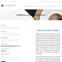 Online ISO internal Auditor Training