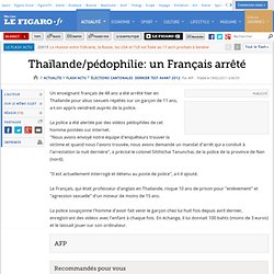 Thaïlande/pédophilie: un Français arrêté