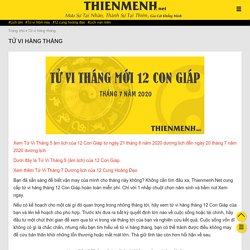 Tử Vi Tháng 7-2020 của 12 Cung Con Giáp - ThienMenh.Net