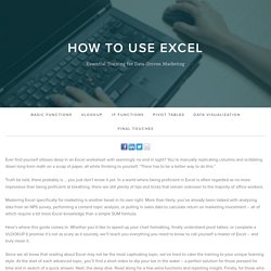 Thank You for Downloading How To Use Excel