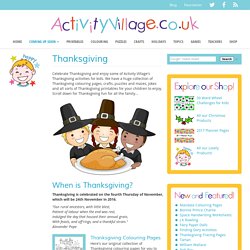 Thanksgiving Activities for Kids