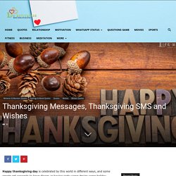 Thanksgiving Messages, Wishes & Quotes