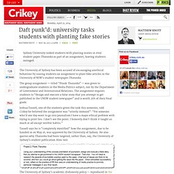 Tharunka targeted by University of Sydney prank assignment