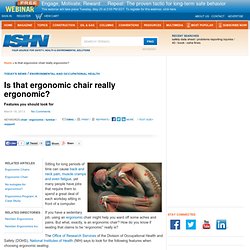 Is that ergonomic chair really ergonomic?