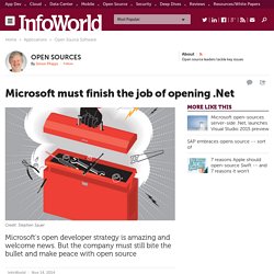 Now that .Net is open, Microsoft should finish the job