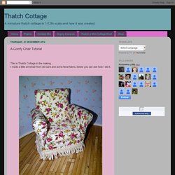 Thatch Cottage: A Comfy Chair Tutorial