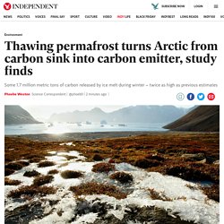 Thawing permafrost turns Arctic from carbon sink into carbon emitter, study finds