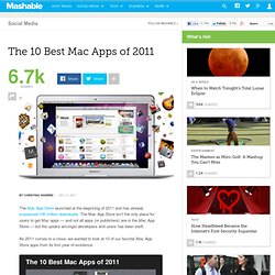 The 10 Best Mac Apps of 2011