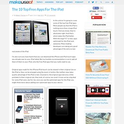 The 10 Top Free iPad Apps