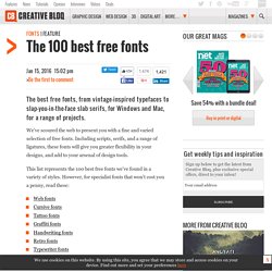 Download the 105 best free fonts