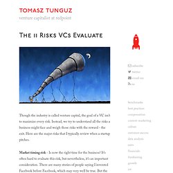 The 11 Risks VCs Evaluate