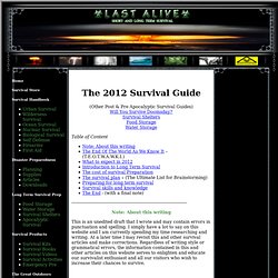 The 2012 Survival Guide