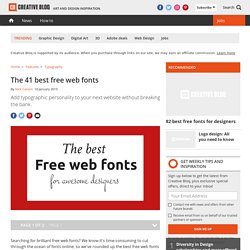 The 40 best free web fonts