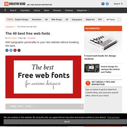The 40 best free web fonts