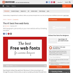 The 20 best free web fonts for designers