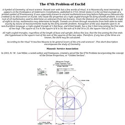 The 47th Problem of Euclid