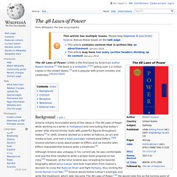 The 48 Laws of Power - Wikipedia, the free encyclopedia - StumbleUpon