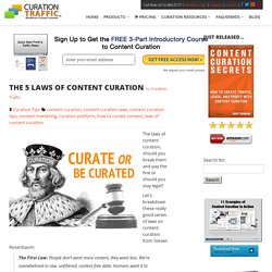 The 5 Laws Of Content Curation