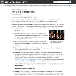 The 9 P's of marketing - AnnArbor.com