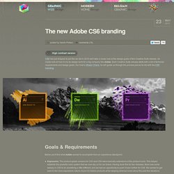 The new Adobe CS6 branding