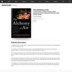 ‎The Alchemy of Air on Apple Books