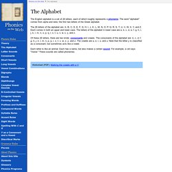 The Alphabet (Phonics on the Web)