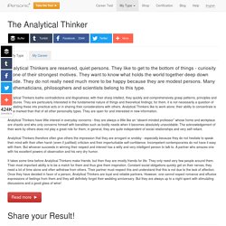 The Analytical Thinker