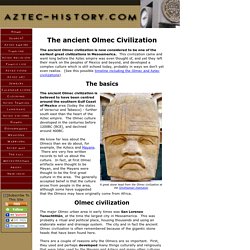 The ancient Olmec Civilization