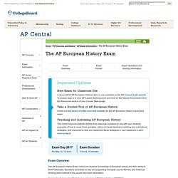 The AP European History Exam