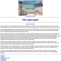 The Apocrypha Index