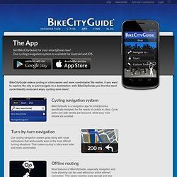The App - BikeCityGuide