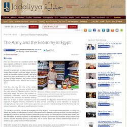 The Army and the Economy in Egypt