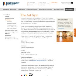 The Art Gym at Marylhurst University
