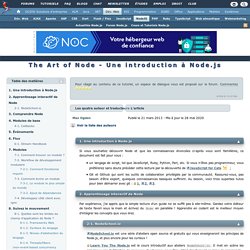 The Art of node - introduction à Node.js