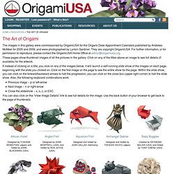 The Art of Origami & Artistes