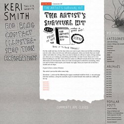The Artist’s Survival Kit