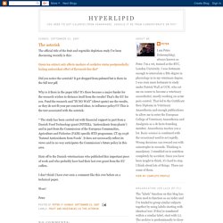 Hyperlipid: The asterisk