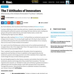 The 7 Attitudes of Innovators