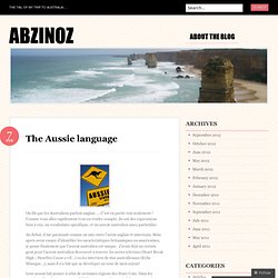 The Aussie language « AbzinOz