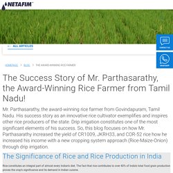 THE AWARD-WINNING RICE FARMER