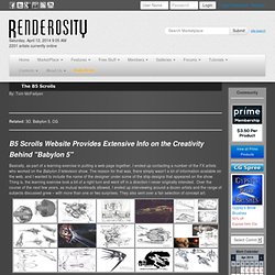 The B5 Scrolls on Renderosity.com