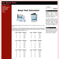The Beep Test