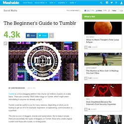 The Beginner's Guide to Tumblr