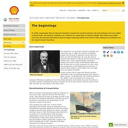 The Shell history - the beginnings