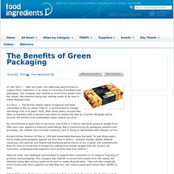 The Benefits of Green Packaging