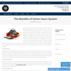 Benefits Of Home Alarm System In Edmonton