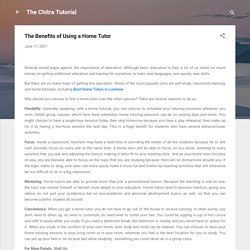 The Benefits of Using a Home Tutor
